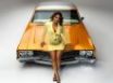 Tapety na plochu - Girl and yellow car