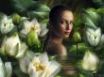Tapety na plochu - Woman and lillies
