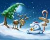 Tapety na plochu - Reindeer & snowman