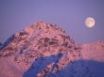 Tapety na plochu - Moonrise Alpenglow