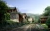 Tapety na plochu - Road and houses